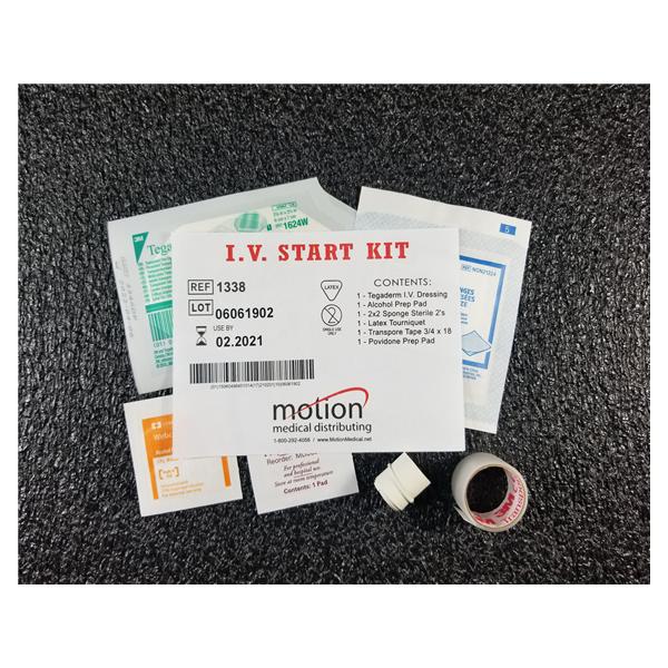 Kit IV Starter With Dressing/Transpore Tape 3/4x18